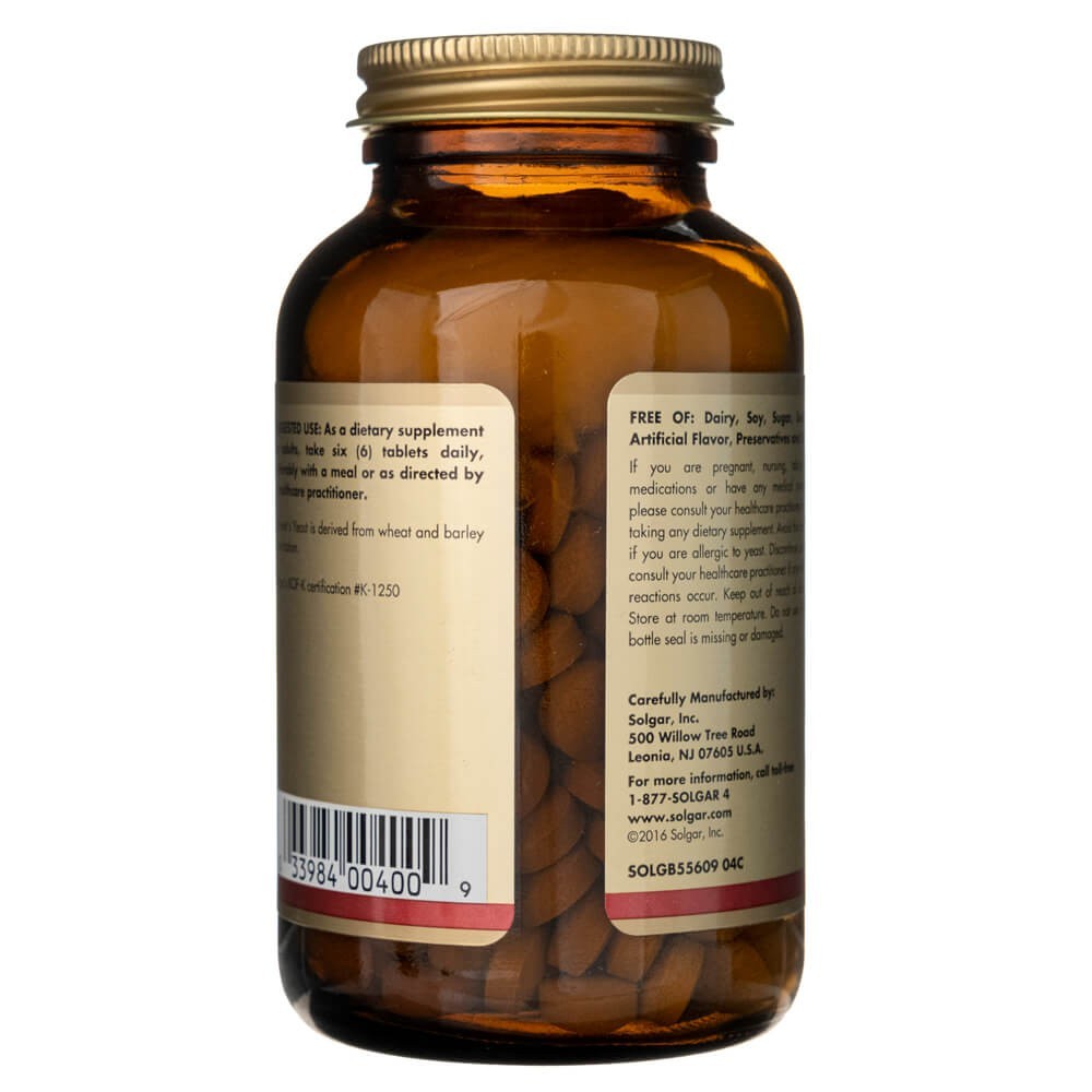 Solgar Õllepärm 7 1/2-graaniline B12-vitamiiniga – 250 tabletti