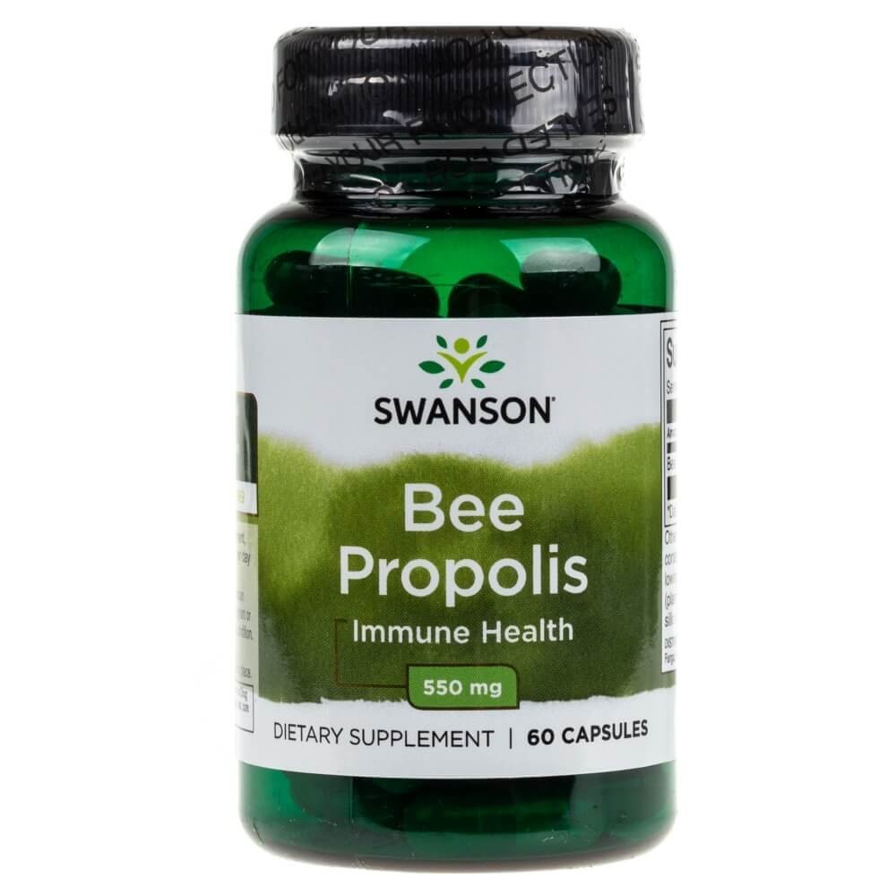 Swanson bičių propolis (bičių rinkinys) 550 mg - 60 kapsulių - Magnis.lt