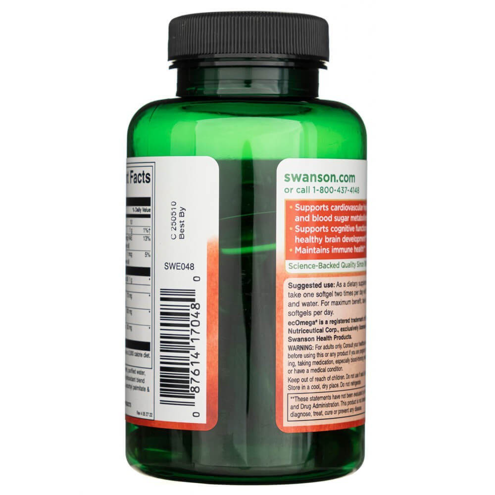 Swanson tursa maksaõli – Norra puhtus 1000 mg – 60 kapslit
