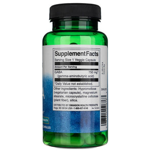 Swanson GABA - maksimaalne tugevus 750 mg - 60 kapslit