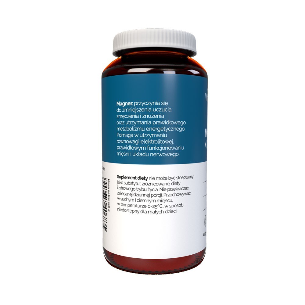 Vitaler magnis 125 mg + vitamiin B6 – 120 kapslit