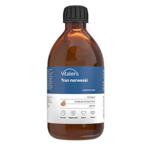 Vitaler Omega-3 Norra tursa maksaõli, apelsinimaitseline, 1200 mg - 250 ml
