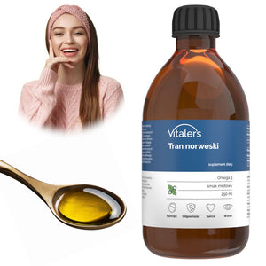 Vitaler's Omega-3 Norra tursa maksaõli, piparmündimaitseline, 1200 mg - 250 ml