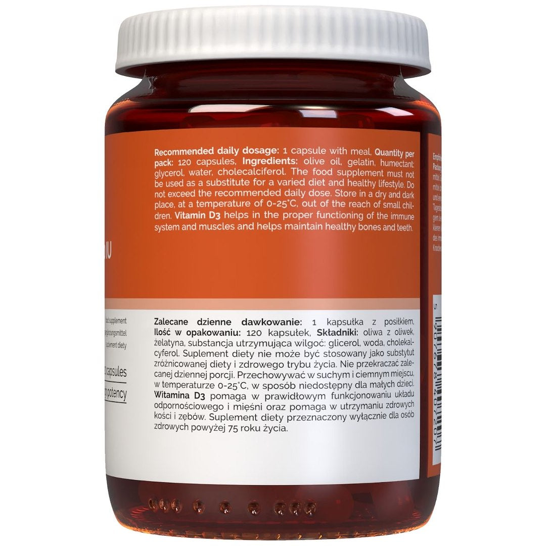 Vitaler D3-vitamiin 4000 IU – 120 pehmet geeli