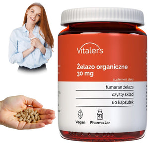 Vitaler's Organic Iron 30 mg - 60 kapslit