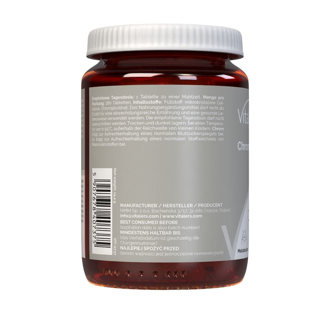 Vitaler kroom 200 mcg – 180 tabletti