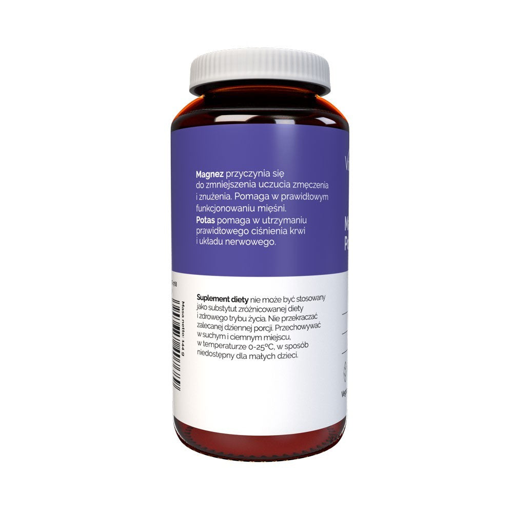 Vitaler magneesium 100 mg + kaalium 150 mg + B6-vitamiin 10 mg - 120 kapslit