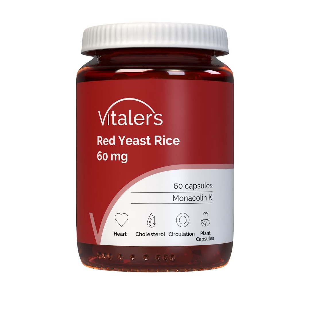 Vitalers – Punane riis 60 mg 60 kapslit