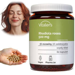 Vitaler's roosilõhnaline kuldjuur (Rhodiola rosea) 500 mg - 60 kapslit