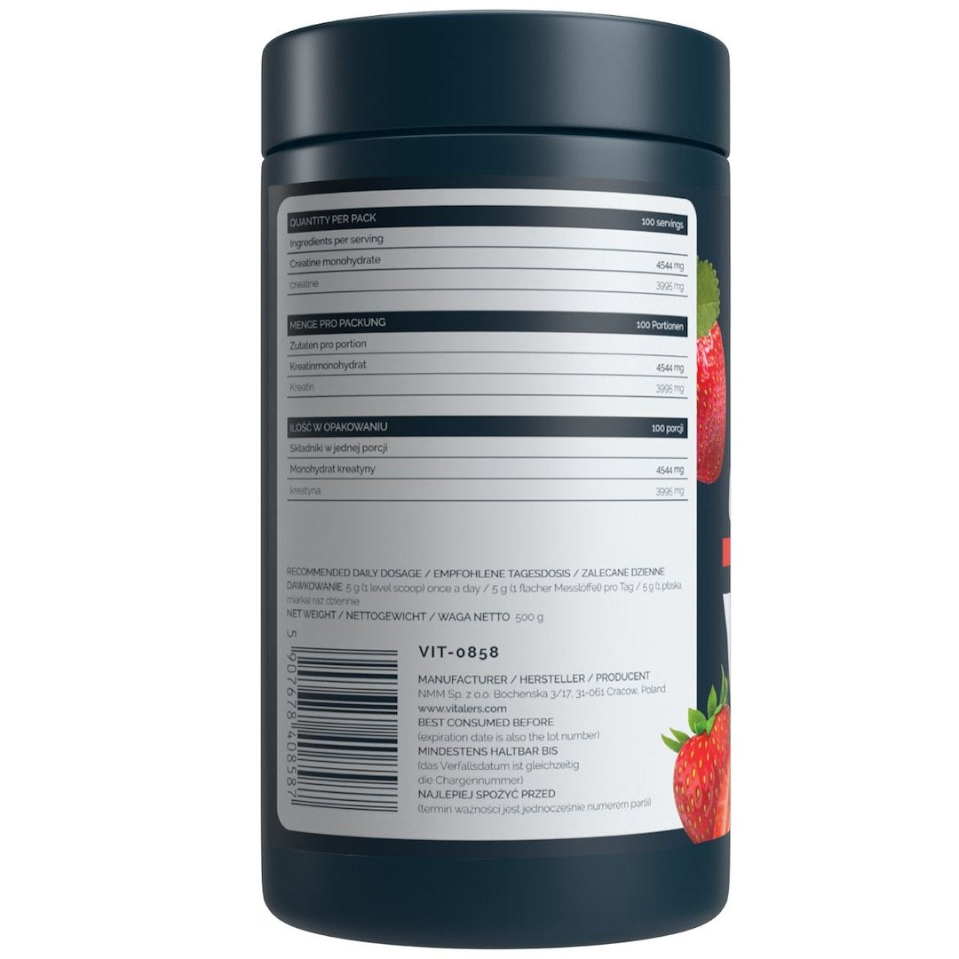 Vitalers Sport – Maasikamaitseline kreatiin 500g