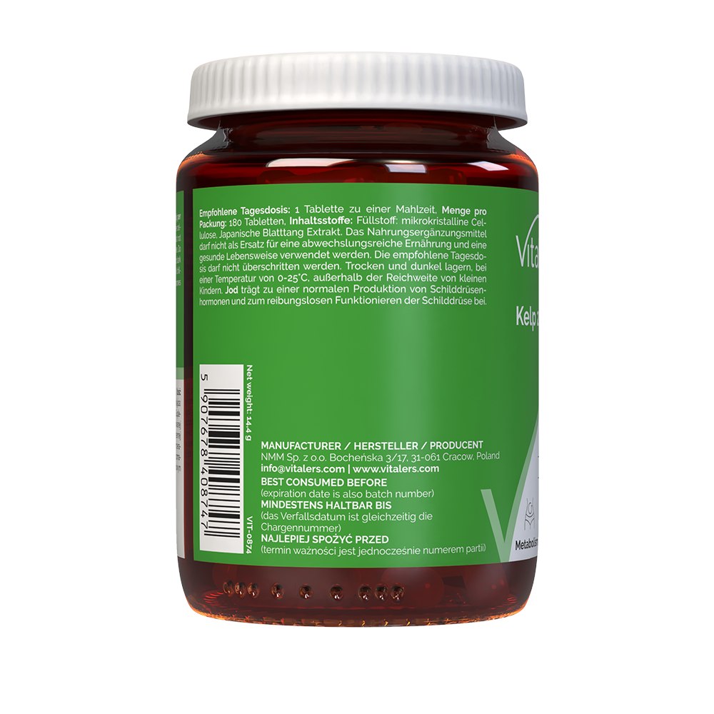 Vitaler's Kelp (Jaapani pruunvetikas) 20 mg – 180 tabletti