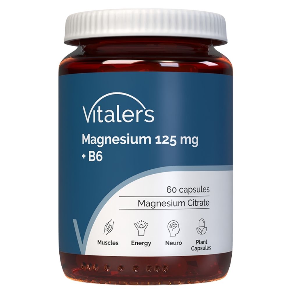 Vitaler's Magneesium 125 mg + Vitamiin B6 6 mg – 60 kapslit
