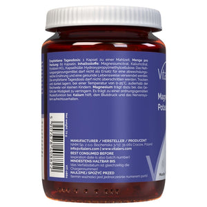Vitaler's - Magneesium 100 mg + kaalium 150 mg + B6 6 mg 60 kapslit