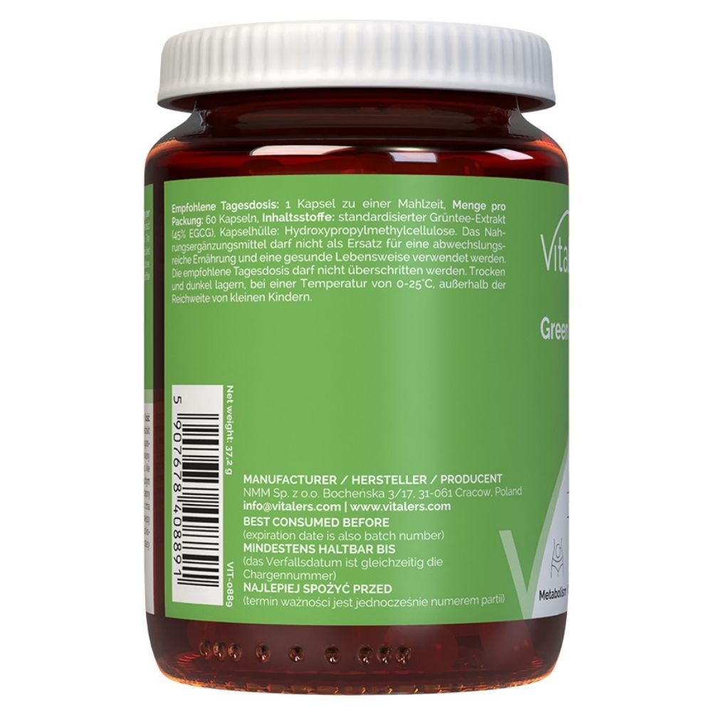 Vitaleri roheline tee 500 mg - 60 kapslit