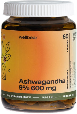 Wellbear Ashwagandha 9% 600 mg - 60 kapslit