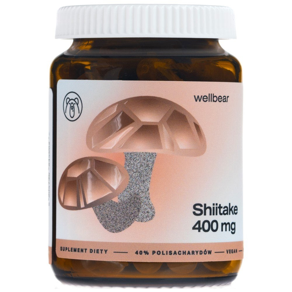 Wellbear Shiitake (Jaapani tammetõrulakk) 400 mg - 60 kapslit