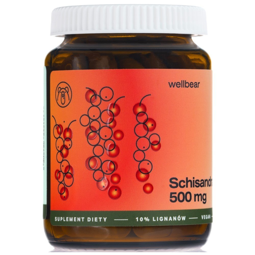 Wellbear Schisandra (hiina sidrunväändik) 500 mg – 60 kapslit