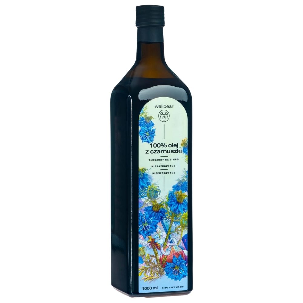 Wellbear külmpressitud mustköömneõli - 1000 ml
