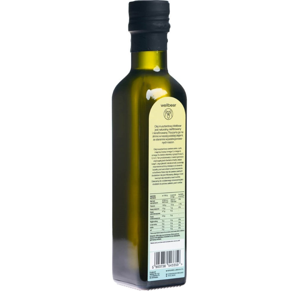Wellbear külmpressitud sinepiõli - 250 ml