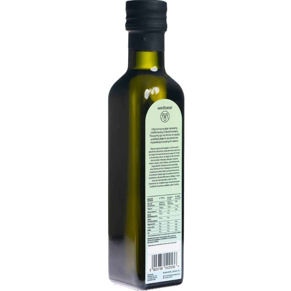 Wellbear külmpressitud kanepiõli - 250 ml
