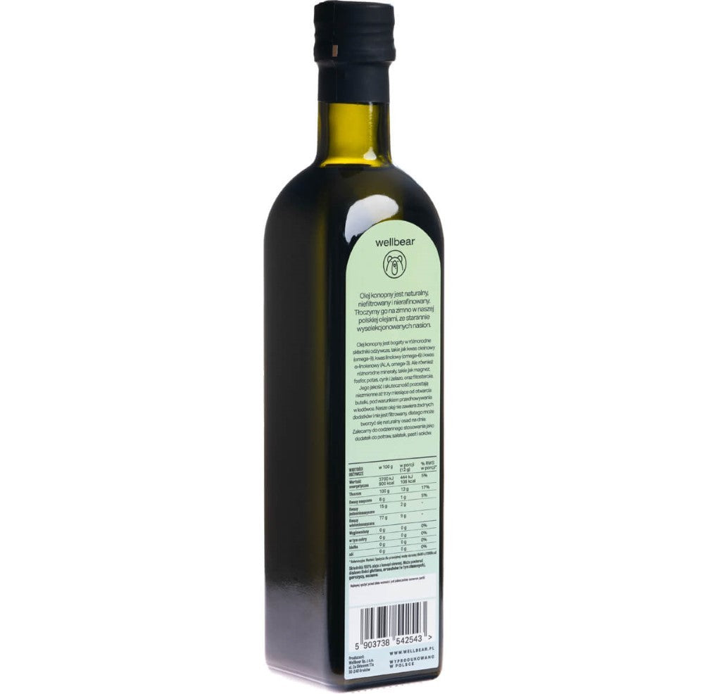 Wellbear külmpressitud kanepiõli – 500 ml