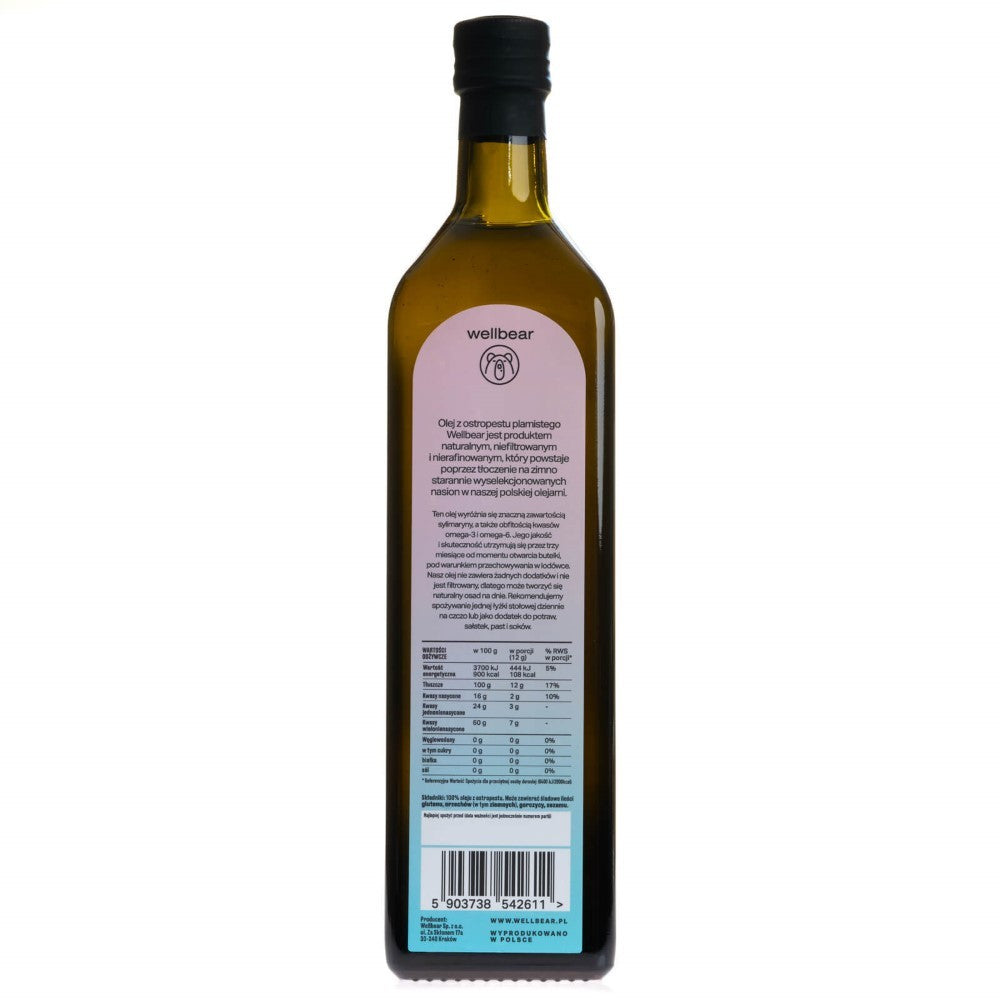 Wellbear külmpressitud kibuvitsaõli – 1000 ml