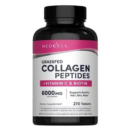 NEOCELL rohusöödetud loomade kollageenpeptiidid + C-vitamiin ja biotiin 270 tabletti