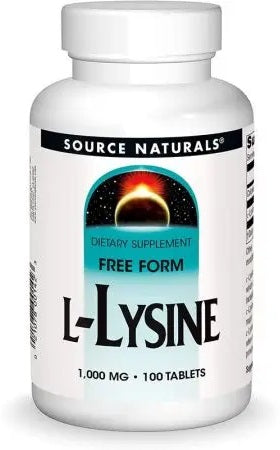 SOURCE NATURALS L-lüsiin - L-lüsiin 1000 mg 100 tabletti