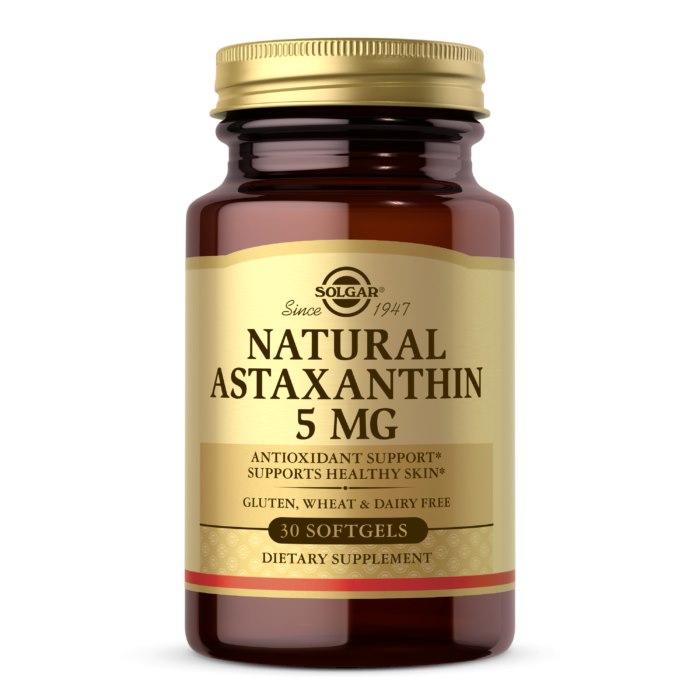 Solgar astaksantiin - astaksantiin 5 mg 30 kapslit