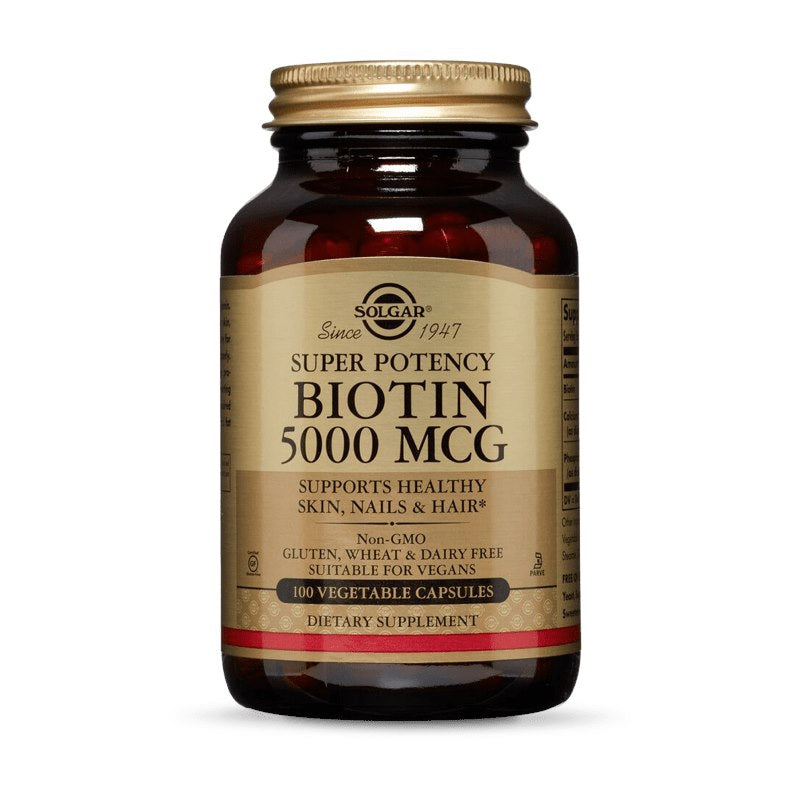 Solgar Biotiin 5000 mcg – Biotiin 5000 mcg 100 kapslit