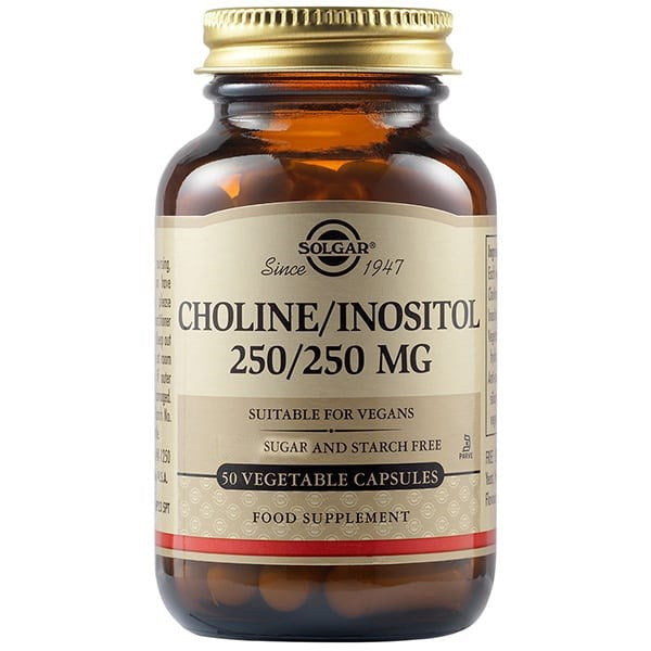 Solgar Koliin/Inositool 250 mg 50 kapslit