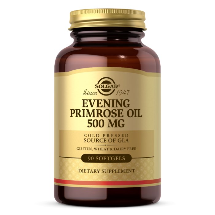 Solgar õhtune priimulaõli 500 mg - õhtune priimulaõli 500 mg 180 kapslit
