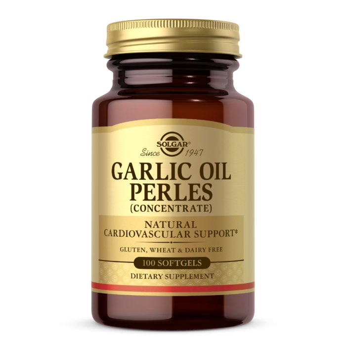 Solgar Garlic Oil Pearls – küüslauguõli 100 kaps.