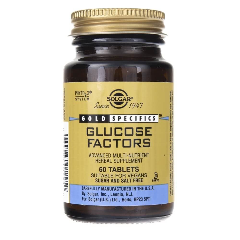 Solgar Glucose Factors - glükoosi modulaator 60 tabletti