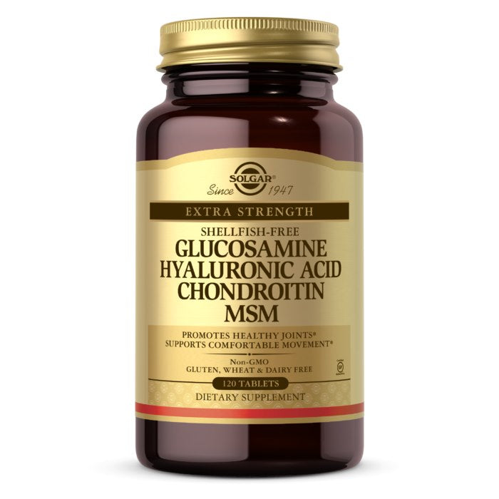 Solgar glükoosamiin, hüaluroonhape, kondroitiin ja MSM 120 tabletti