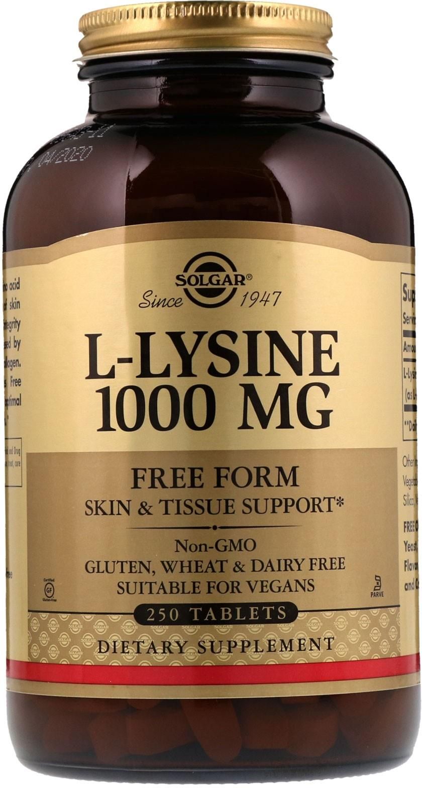 Solgar L-lüsiin 1000 mg 250 tabletti