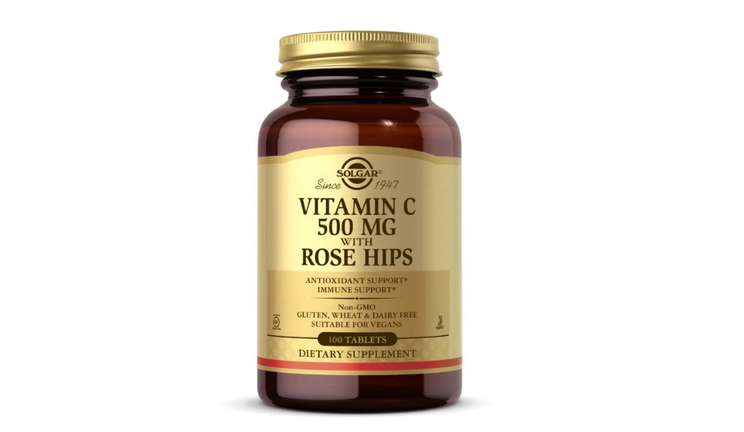Solgar C-vitamiin 500 mg kibuvitsaga - C-vitamiin 500 mg kibuvitsaga 100 tabletti