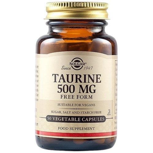 Solgar tauriin 500 mg 50 kapslit