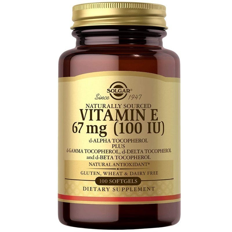Solgar vitamiin E – vitamiin E 67 mg 100 IU 100 kapslit