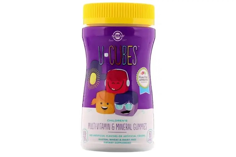 Solgar U-Cubes Multi-Vitamin & Minerals – Multivitamiinid ja mineraalid lastele 60 kummikommi