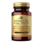 Solgar D3-vitamiin 1000 IU 25 mcg närimistabletid 100 tabletti