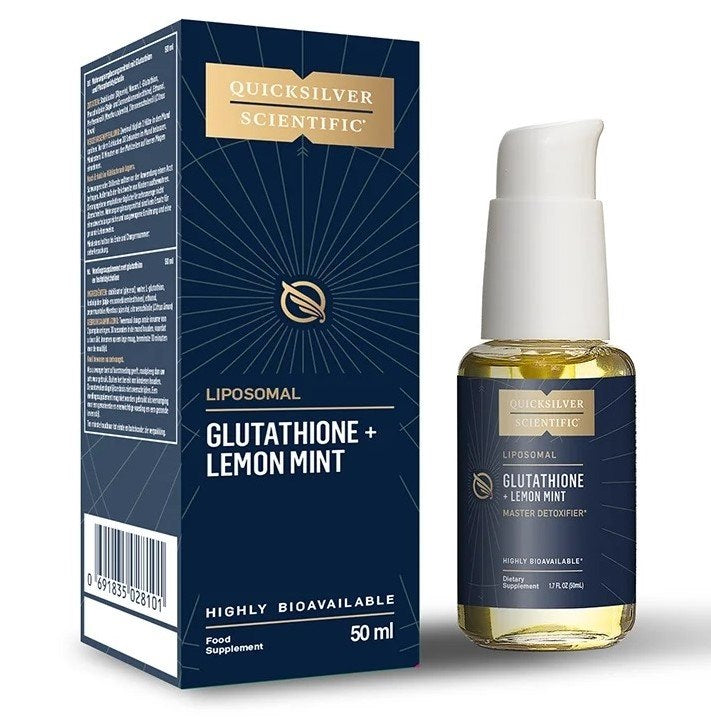 QUICKSILVER liposomaalne glutatioon + sidruni ja piparmündi maitsetugevdaja EU 50 ml