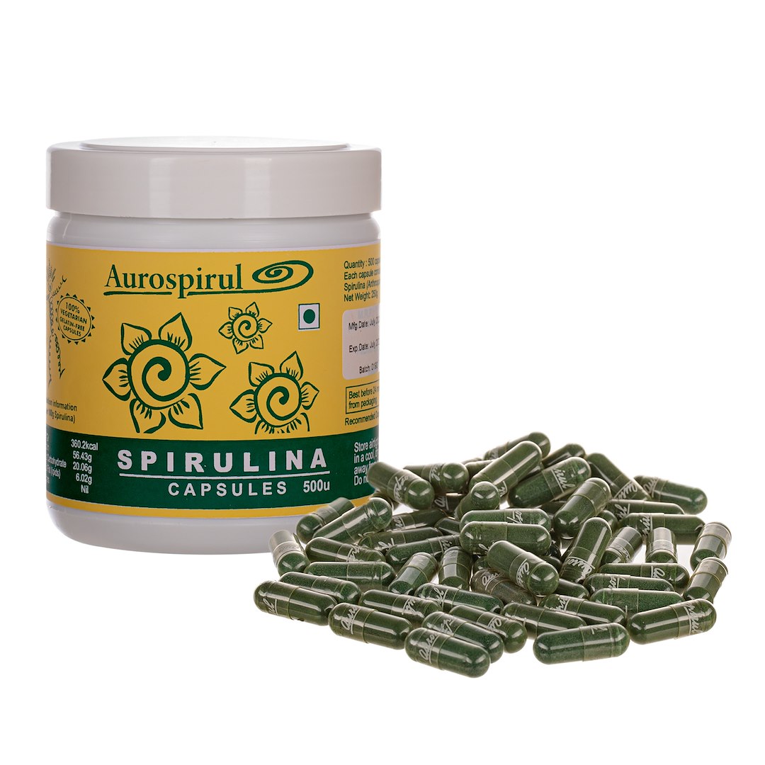 AUROSPIRUL Spirulina 500 kapslit