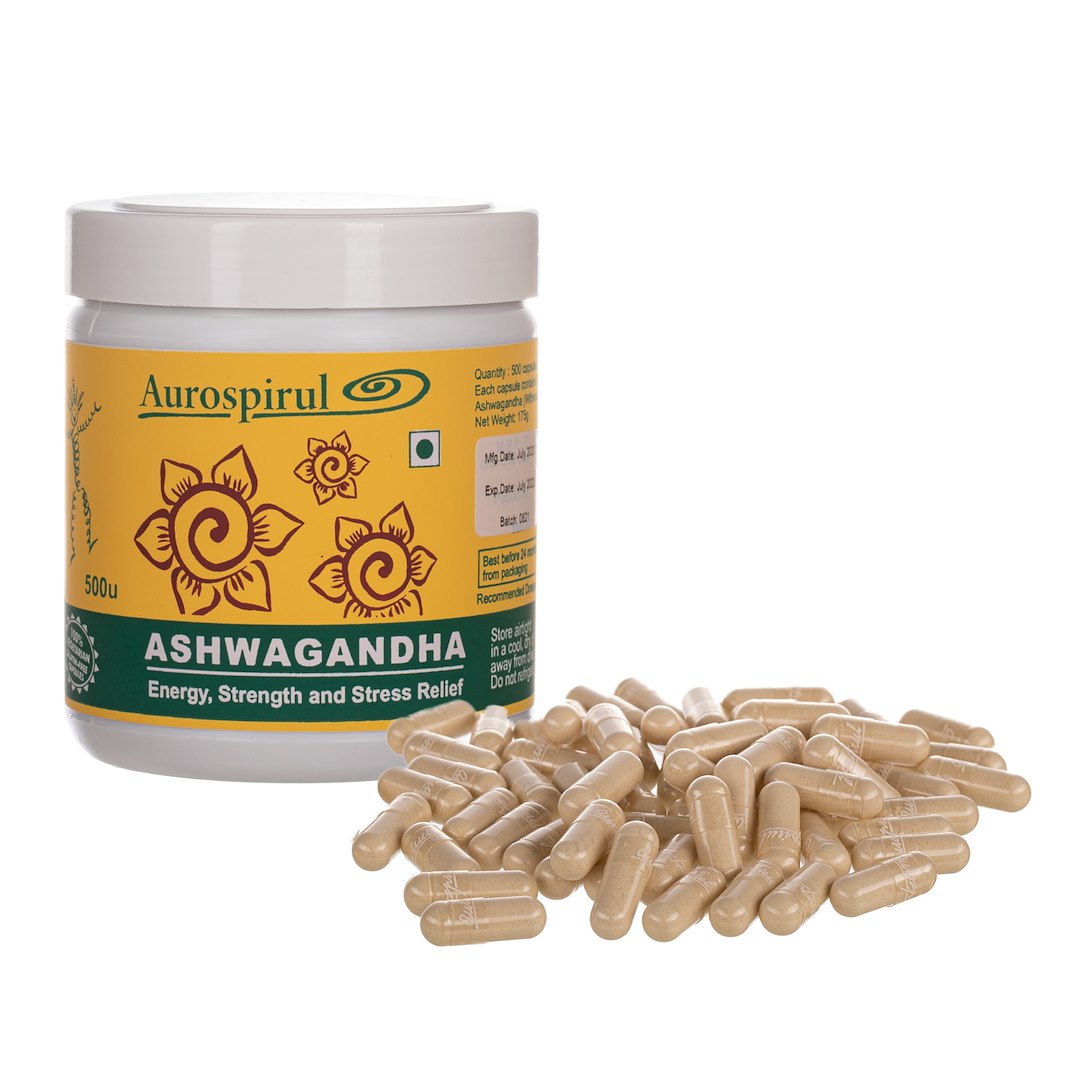 AUROSPIRUL Ashwagandha 500 kapslit