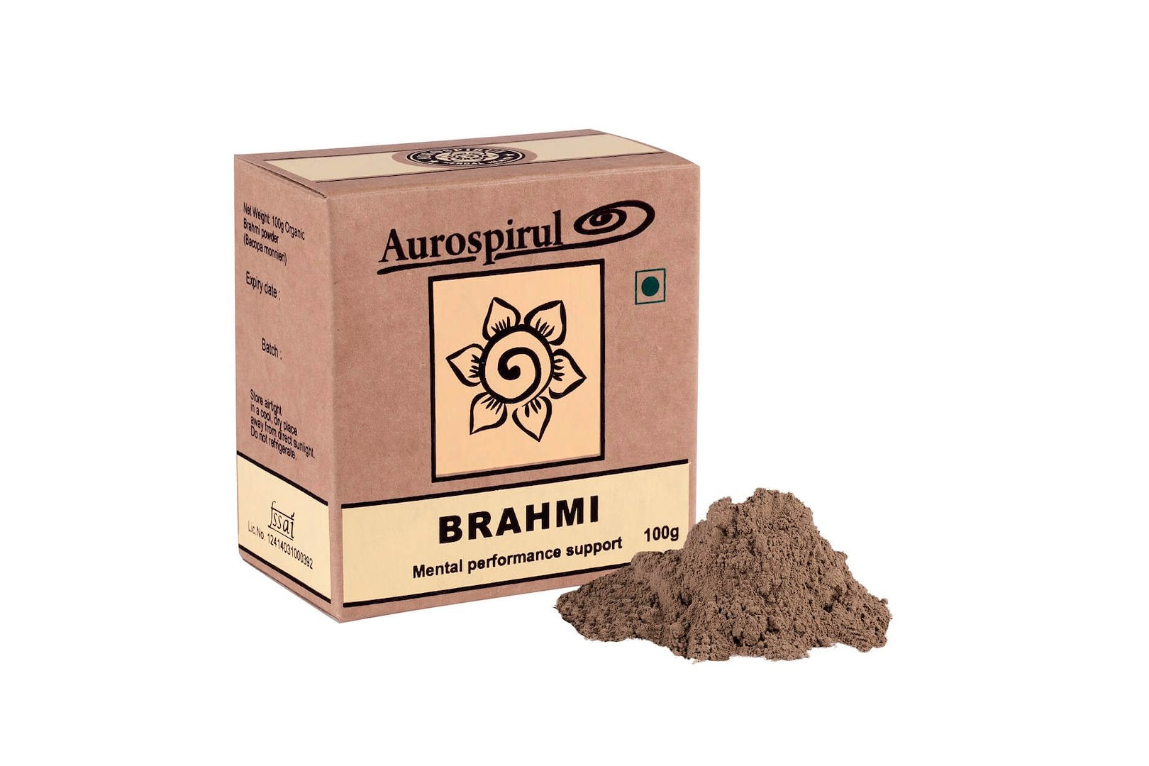AUROSPIRUL Brahmi pulber 100 g