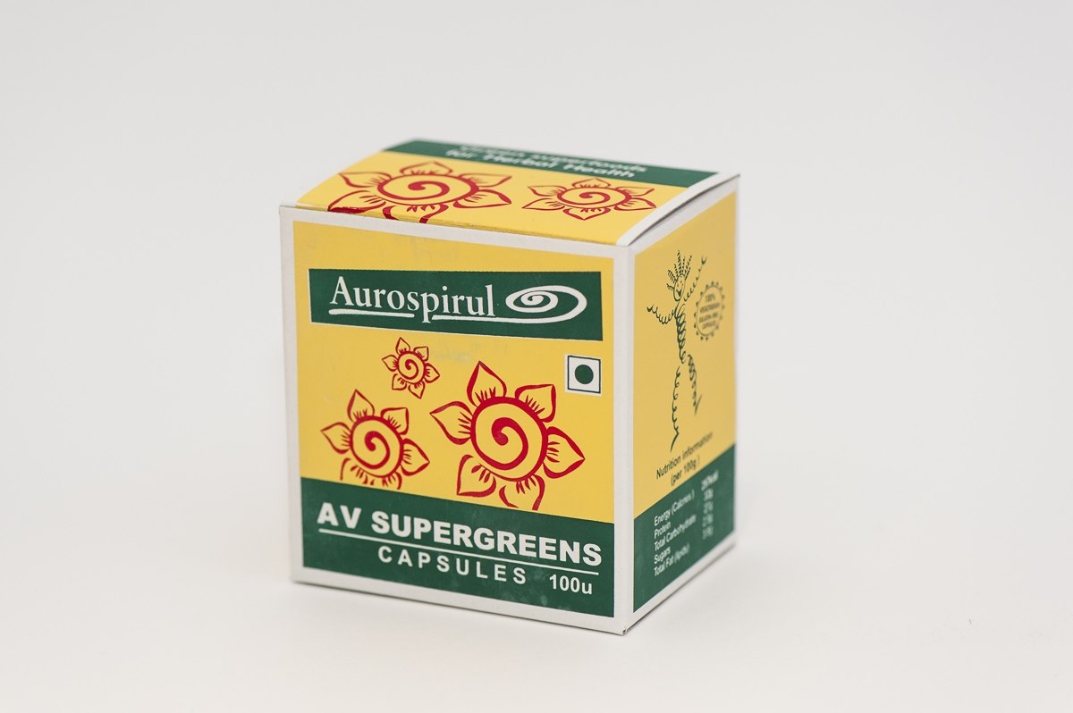 AUROSPIRUL AV Supergreens 100 kapslit