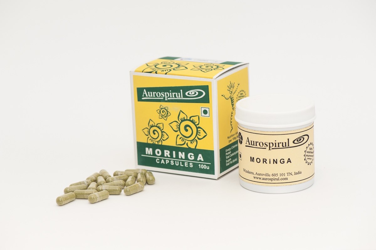 AUROSPIRUL Moringa 100 kapslit