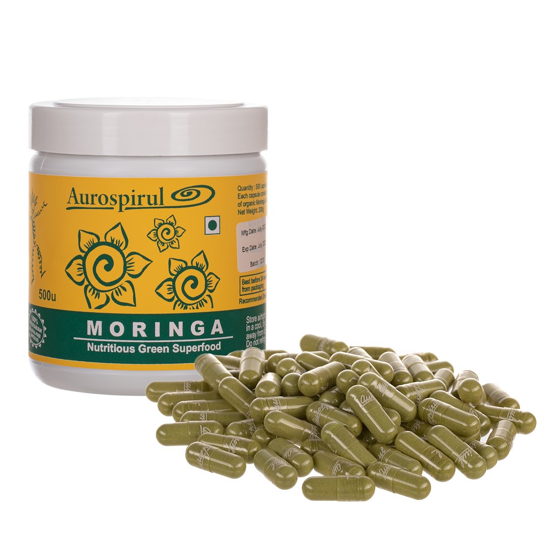 AUROSPIRUL Moringa 500 kapslit
