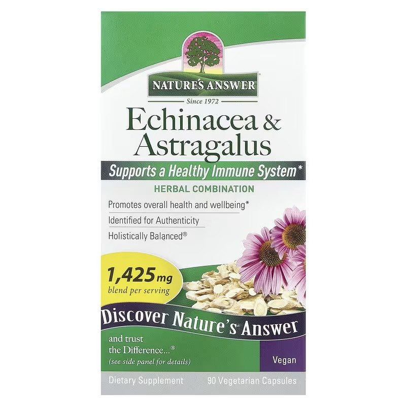 Nature's Answer Echinacea ja astragalus 90 kapslit