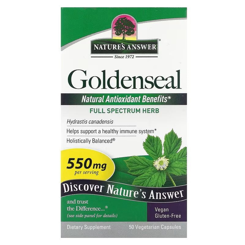 Nature's Answer Kuldmari juur 50 kapslit